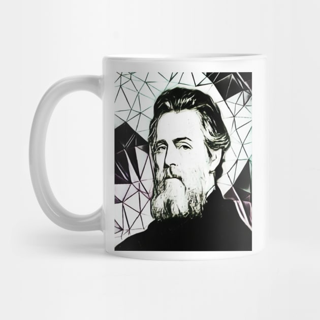 Herman Melville Black and White Portrait | Herman Melville Artwork 4 by JustLit